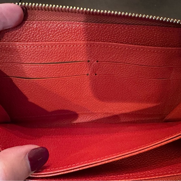 LOUIS VUITTON Empreinte Monogram Zippy Wallet in Red Leather SP4103 - Picture 11 of 15